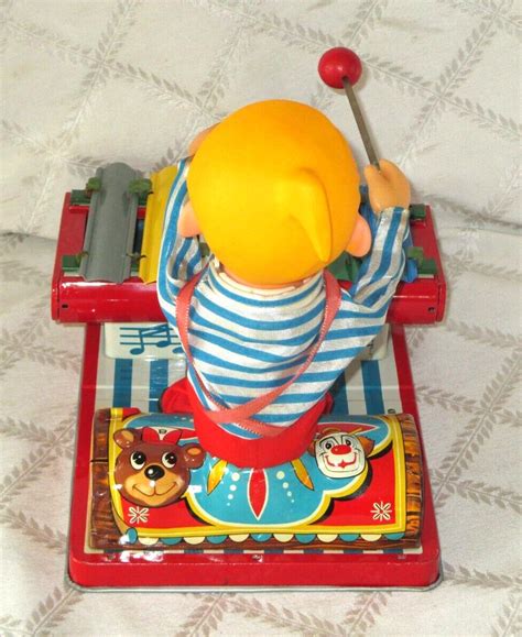 1960s Dennis Menace Battery Operated Tin Xylophone Toy Box Works