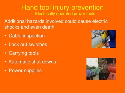 Ppt Hand Tools Injury Prevention Powerpoint Presentation Free