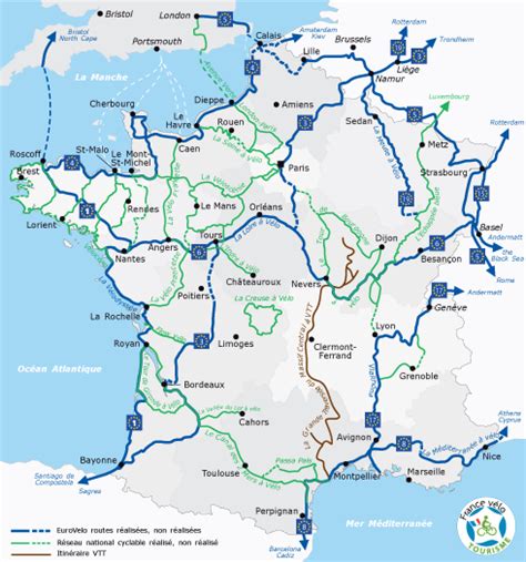 Road Map Of France With Motorways Main Routes Artofit