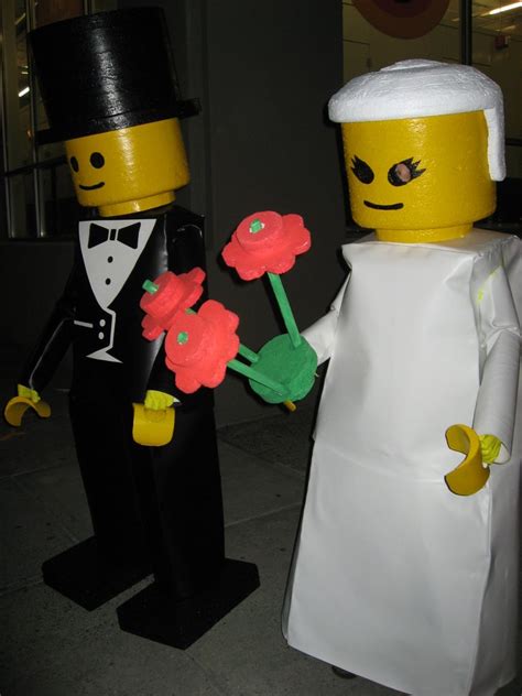 Bride And Groom Lego Couple Halloween Costumes 9 Steps With Pictures