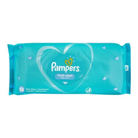 Buy Pampers Fresh Clean Baby Scent Wipes 52 Pack Online At Best Price