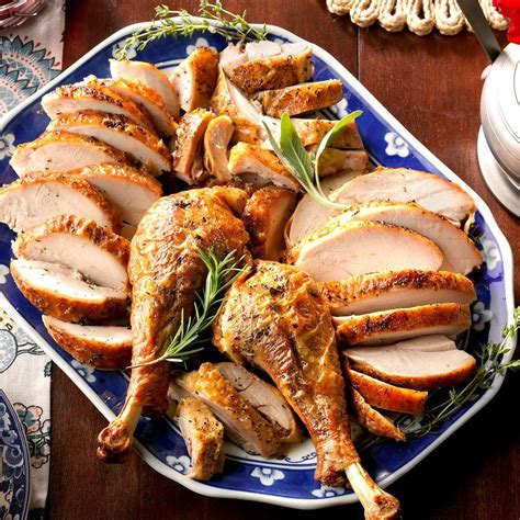 The turkey is a large bird in the genus meleagris, native to north america.there are two extant turkey species: Spatchcocked Herb-Roasted Turkey Recipe: How to Make It ...