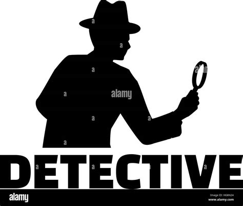 Detective With Job Title Stock Vector Image And Art Alamy