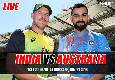 Live Streaming India Vs Australia 1st T20i Live Cricket Match At