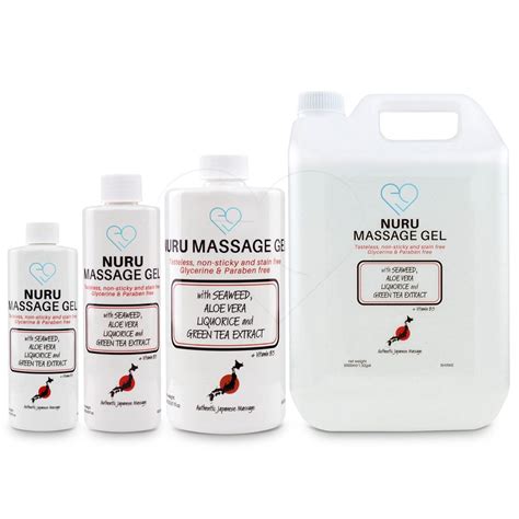 Nuru Massage Gel 500ml Bottle With Aloe Vera Seaweed Greentea Liquorice 794712313649 Ebay