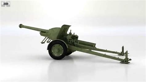 Type 90 75 Mm Field Gun By 3d Model Store Youtube