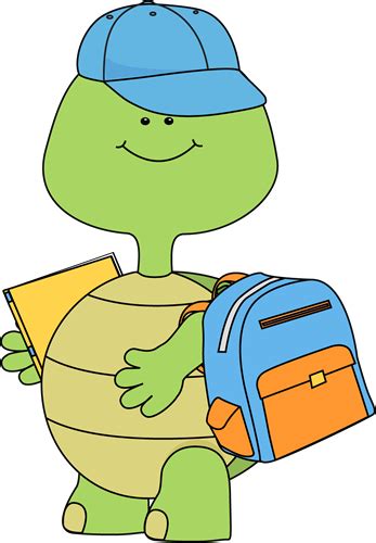 Boy Turtle Going to School | Clip art, Turtle coloring pages, Turtle theme