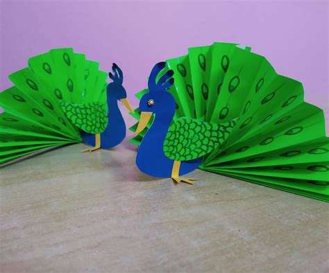 How To Make Peacock Diy Paper Craft 5 Steps With Pictures