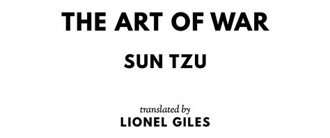 The Art Of War Titlepage