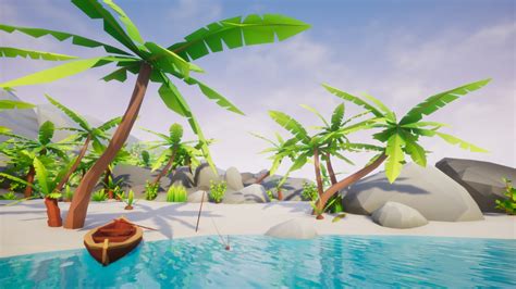 Lowpoly Style Tropical Pack In Environments Ue Marketplace