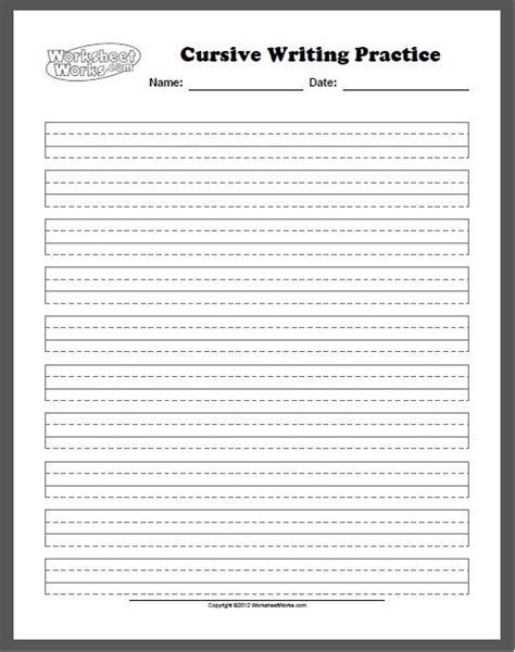 Print out individual letter worksheets or assemble them all into a complete workbook. Life as a Teacher: Cursive Writing Worksheet Generator