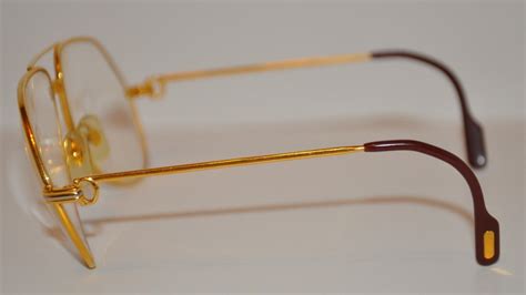 Cartier Mens 18k Gold Frame Glasses At 1stdibs