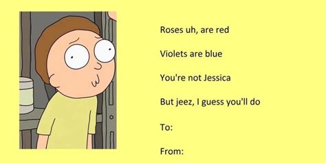 Pin By Cyber Yeezus On Valentine Meme Cards Rick And Morty Quotes