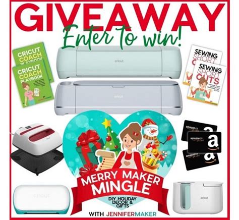 The Merry Maker Mingle Giveaway Win Amazon Gift Cards Cricut Maker Daily Prizes Until