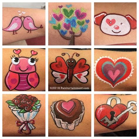 Valentines Day Cheek Art Cheek Art Kids Face Paint Face Painting Easy