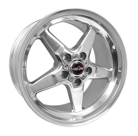 Racestar 92 Drag Star Polished 17x7 Corvette Mass Acceleration