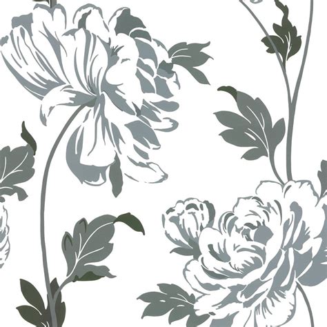 Support us by sharing the content, upvoting wallpapers on the page or sending your own background pictures. Designer Selection Glam Floral Wallpaper Charcoal / Grey ...