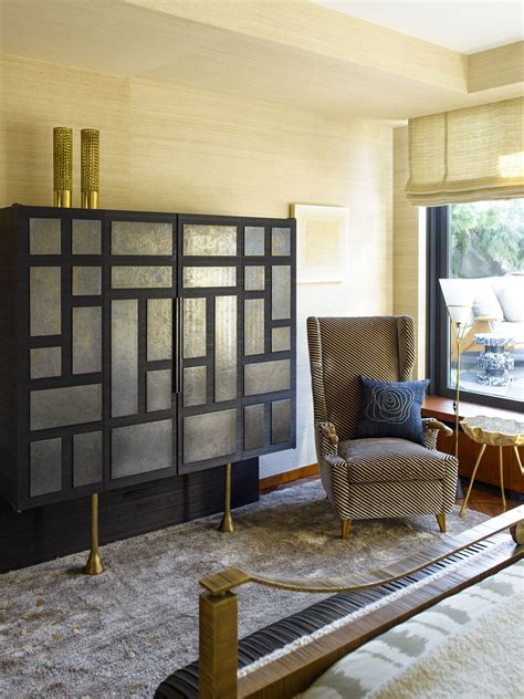 Kelly Wearstler Interiors Custom Cabinet Made From Ebonized Oak And