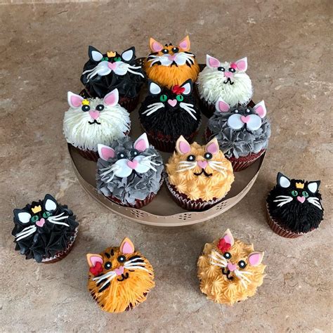 Cat Themed Birthday Cat Cupcakes Kitten Cake Birthday Cupcakes