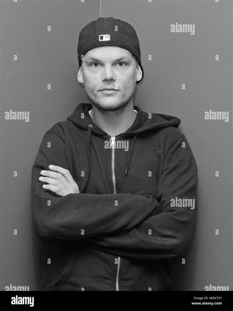 Avicii Poses For A Portrait At Radio Station Y 100 Hi Res Stock