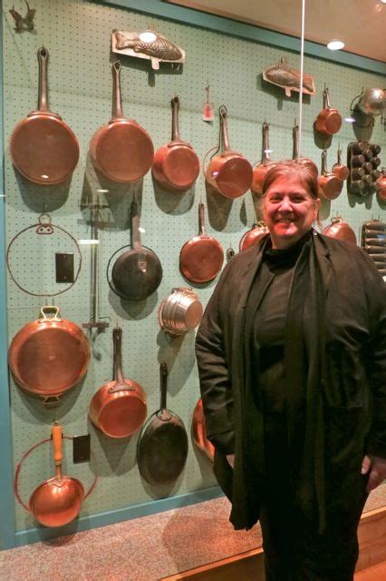 Ris Lacoste Of Ris Restaurant Standing In Front Of Julia Childs Pots