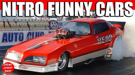 Funny Cars Nostalgia Drag Racing March Meet Bakersfield California