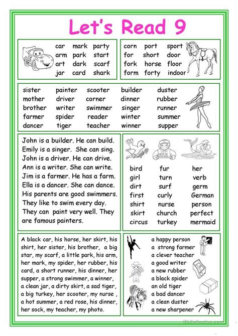 Lets Read 9 Worksheet Free Esl Printable Worksheets Made By Teachers