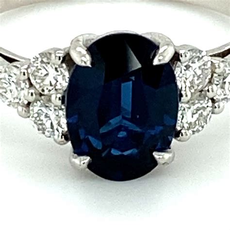 Blue Sapphire 170ct Natural Diamonds Solid 14k White