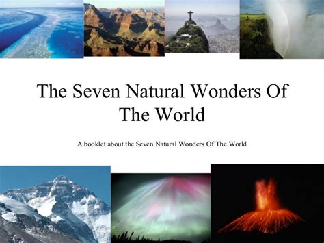 The Seven Natural Wonders Of The World