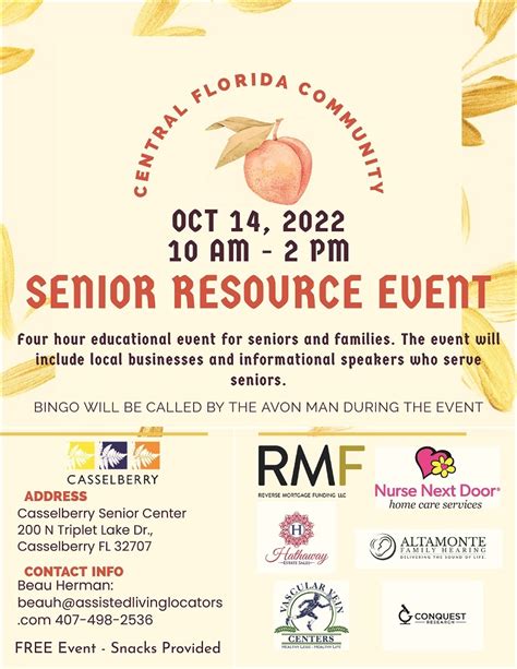 Senior Resource Event One Senior Place