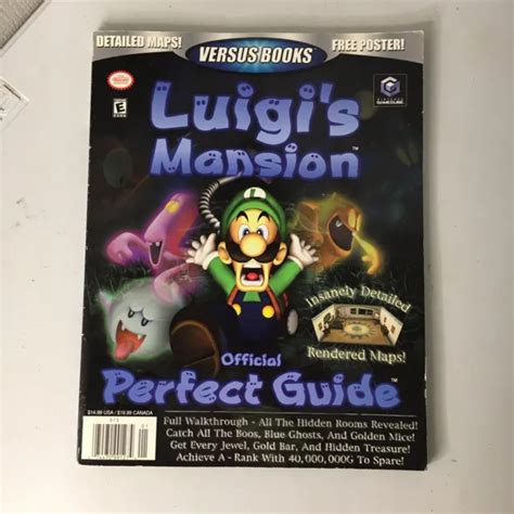 Luigi S Mansion Official Perfect Guide Versus Strategy Book Gamecube W