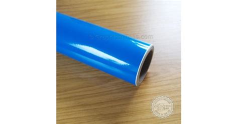 Azure Blue Self Adhesive Gloss Fablon Sticky Back Plastic Sign Vinyl