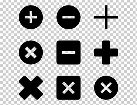 Plus And Minus Signs PNG Clipart Area Black And White Brand Check