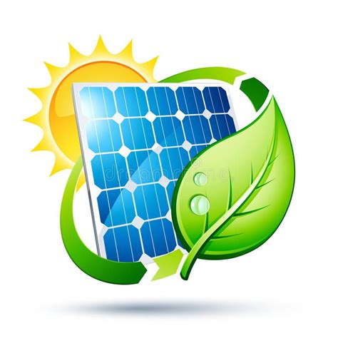 Solar Panel Illustration Artistic Illustration Of A Solar Panel With