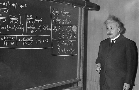 Albert Einstein An Active User Of Chalk Boards Conference Chalk