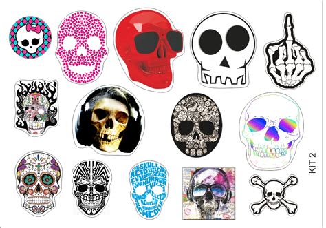 Skulls Sticker Pack Stickersmag