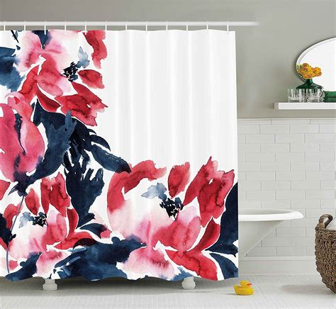 Floral Decor Shower Curtain By Ambesonne Flower