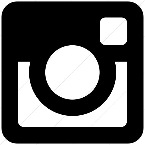 Social Media Icons Black Instagram Square Instagram Logo White