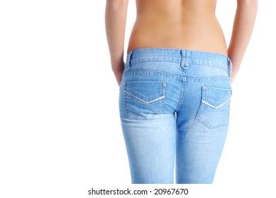 Sexy Fit Woman Jeans Naked Stomach Stock Photo Shutterstock