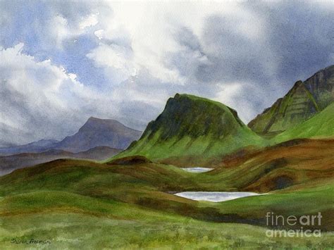 Scotland Highlands Landscape In 2020 Watercolor Landscape Landscape