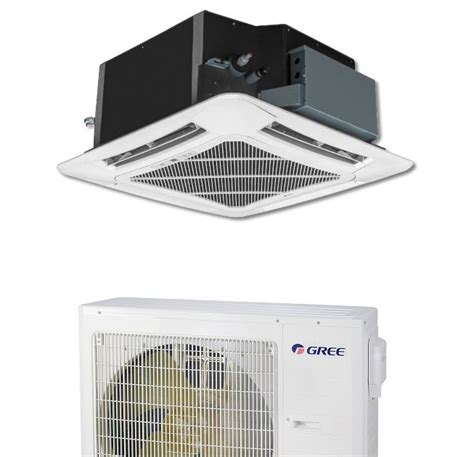 All New Mini Split Ductless Heatpump Systems Gree 18000 Btu Ceiling Cassette In
