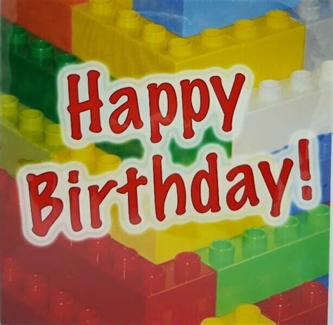 Lego Bricks Happy Birthday