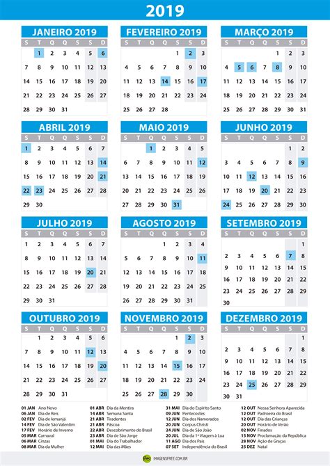 Calendario 2019 Calendario Para Imprimir Imprimir Sobres
