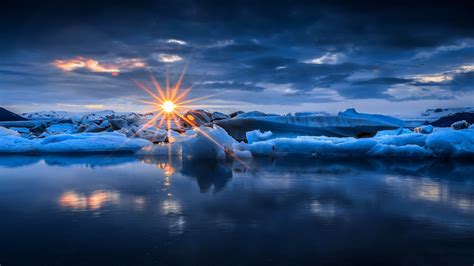 Blue Cloud Earth Ice Nature Ocean Snow Sunbeam Sunset Winter Wallpaper 2560x1440 1192136