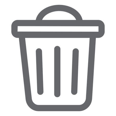 Trash Bin Icon Flat Transparent Png And Svg Vector File