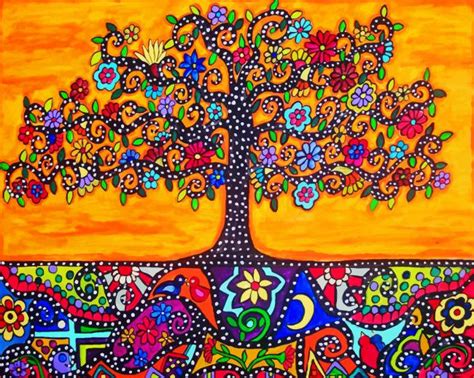 Mexican Folk Art Paint By Numbers Painting By Numbers