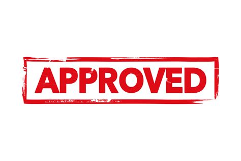 Approved Png Stamp Free Logo Image