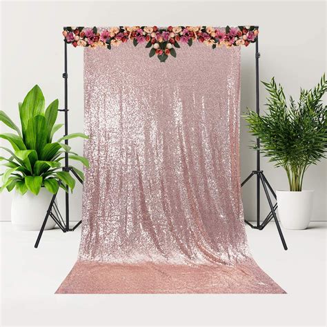 Trimming Shop Rose Gold Photography Background 4ft X 7ft Sequin