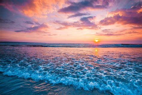 Sunset Over Ocean Stock Image Image Of Landscape Tropical 106141769