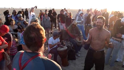 Drum Circle In Venice Beach Jan 1 2012 1 Youtube